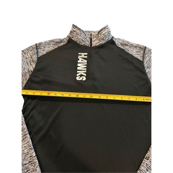 HAWKS pullover sweatshirt black half zip size M - Picture 6 of 6